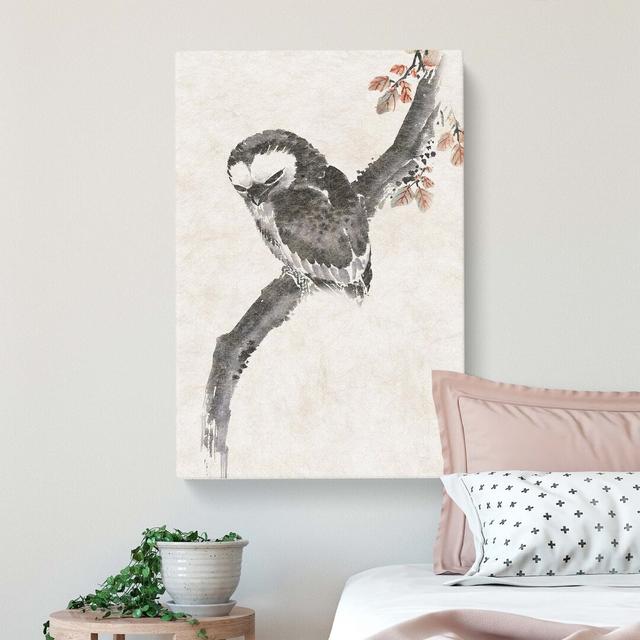 Owl in the Tree by Katsushika Hokusai - Wrapped Canvas Painting Print East Urban Home Size: 76cm H x 50cm W x 3cm D on Productcaster.