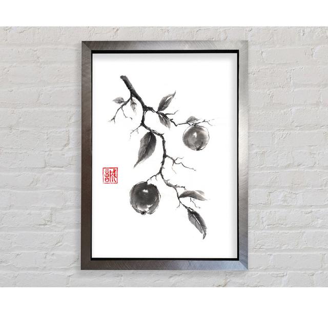 Japanese Leaves - Single Picture Frame Art Prints Bright Star Size: 118.9cm H x 84.1cm W x 3.4cm D on Productcaster.