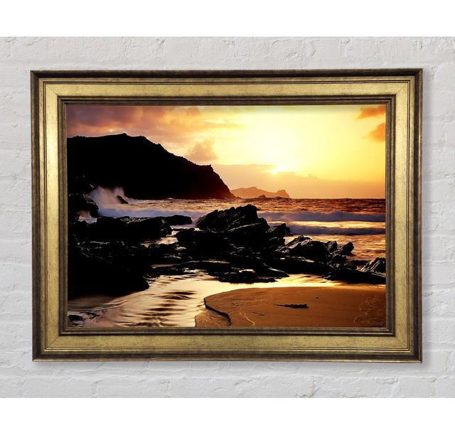 Love On The Rocks - Single Picture Frame Art Prints Bright Star Size: 59.7cm H x 84.1cm W x 8cm D on Productcaster.