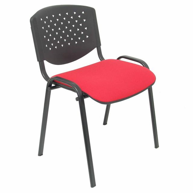 Petrola Aran Armless Stacking Chair (Set of 4) Symple Stuff Seat Finish: Red on Productcaster.