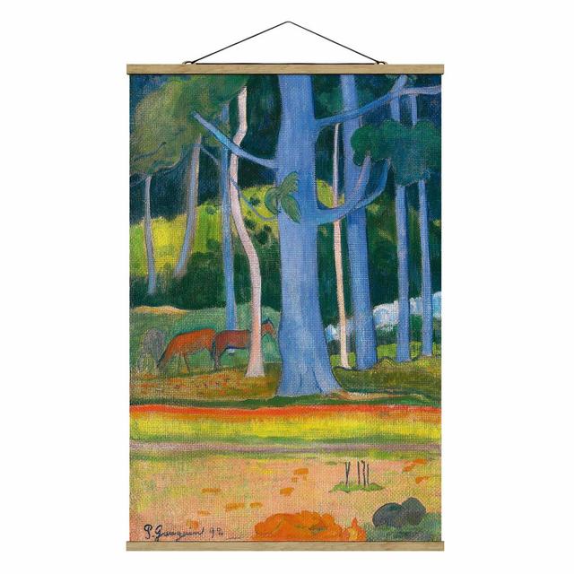 Stoffbild Forest Landscape von Paul Gauguin Rosalind Wheeler Größe: 75 cm H x 50 cm B x 0,3 cm T on Productcaster.