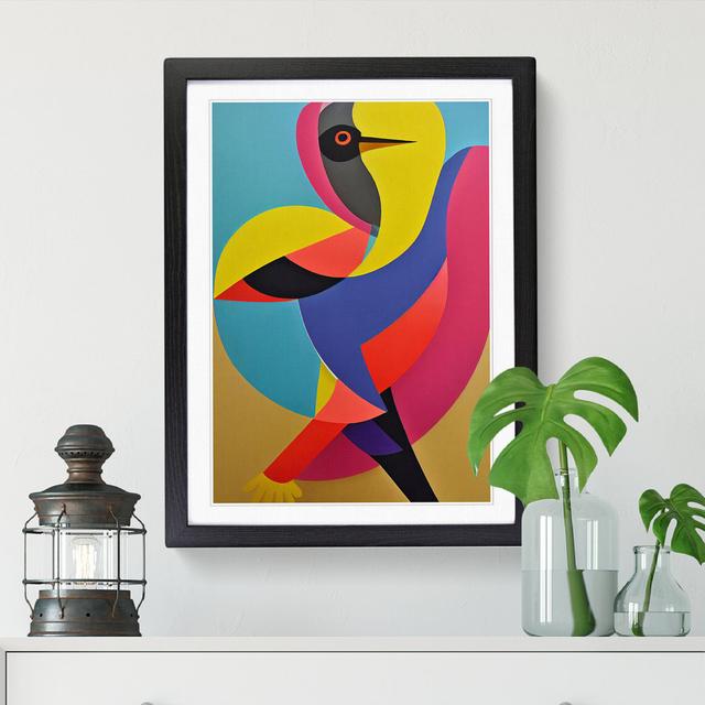 Bird In Abstract - Single Picture Frame Print ClassicLiving Size: 34cm H x 25cm W, Format: Walnut Framed on Productcaster.