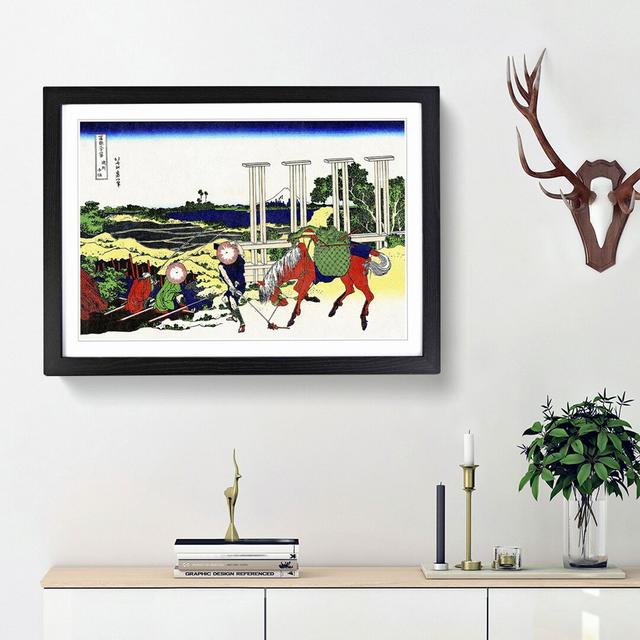 Musachi Province by Katsushika Hokusai - Picture Frame Painting Print East Urban Home Frame Option: Black Framed, Size: 48cm H x 65cm W x 2cm D on Productcaster.