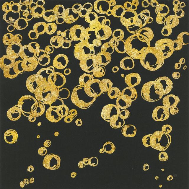 Gold Bubbles II Ivy Bronx Size: 76cm H x 76cm W on Productcaster.