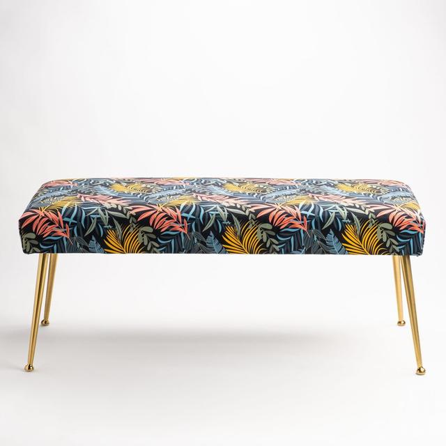 Wherry Upholstered Bench Bay Isle Home Size: H40 x W160 x D40cm on Productcaster.