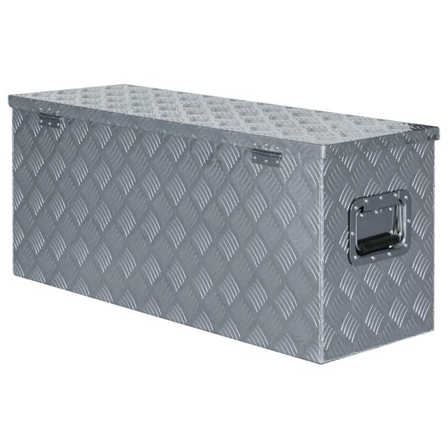 Aluminium Garden Box 90.5X35x40 Cm Silver Dakota Fields on Productcaster.