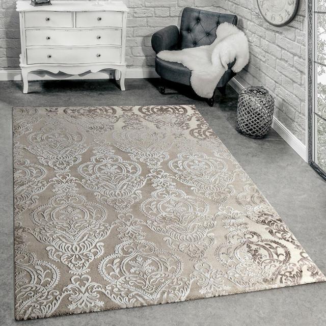 Farris Flatweave Beige/Grau Rug Rosdorf Park Rug Size: Rectangle 60 x 110cm on Productcaster.