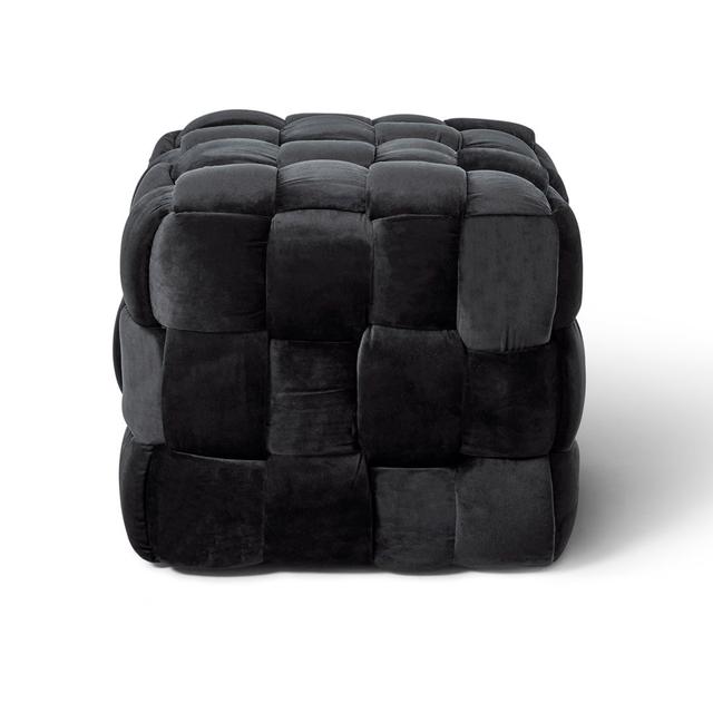 Hocker Amichai S Canora Grey Farbe: Schwarz on Productcaster.