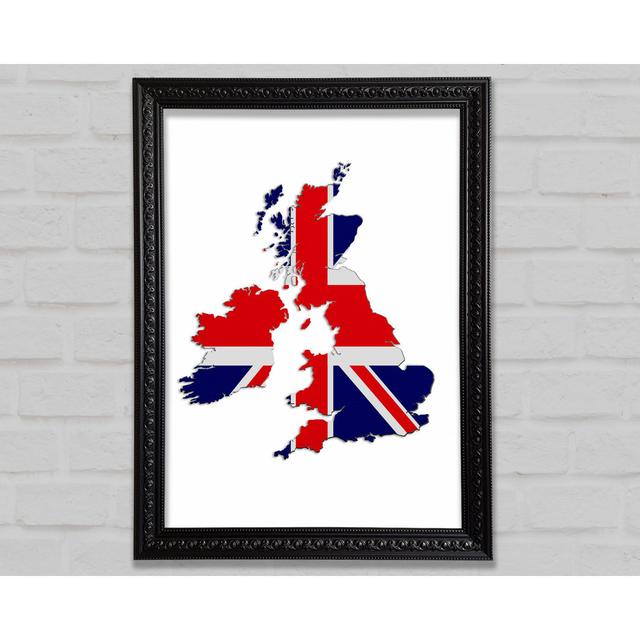 United Kingdom Flag 2 Framed Print Bright Star Size: 100cm H x 141.4cm W on Productcaster.