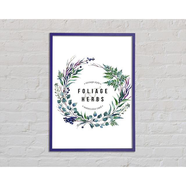 Herbs - Single Picture Frame Art Prints Ophelia & Co. Size: 42cm H x 59.7cm W x 2cm D on Productcaster.