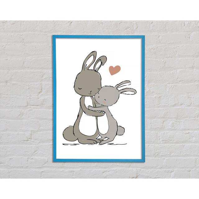 Bunny Love - Single Picture Frame Art Prints Happy Larry Size: 59.7cm H x 42cm W x 2cm D on Productcaster.