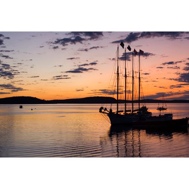 Sunrise At Bar Harbor by Dmathies - Wrapped Canvas Art Prints Breakwater Bay Size: 61cm H x 91cm W on Productcaster.