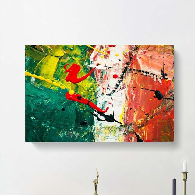 Abstract Art Painting Vol.76 by S.Johnson - Wrapped Canvas Painting East Urban Home Size: 40cm H x 60cm W x 3cm D on Productcaster.