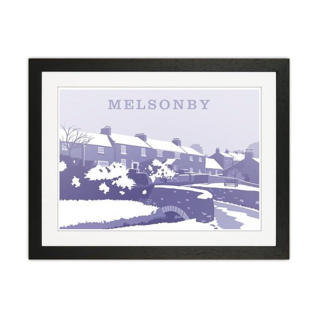 Melsonby (Snow) by Richard O'Neill - Print Corrigan Studio Format: Black Framed, Size: 43.5cm H x 53.5cm W x 3cm D on Productcaster.