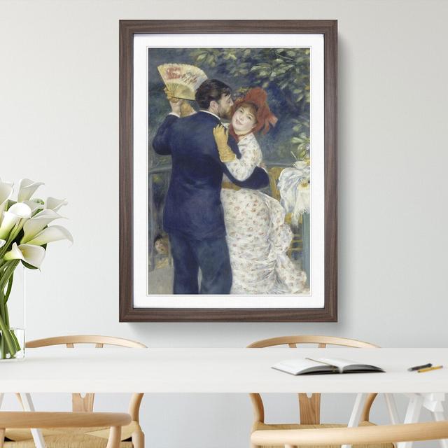 Country Dance by Pierre-Auguste Renoir - Picture Frame Painting East Urban Home Size: 48cm H x 36cm W x 2cm D, Frame Option: Walnut Framed on Productcaster.