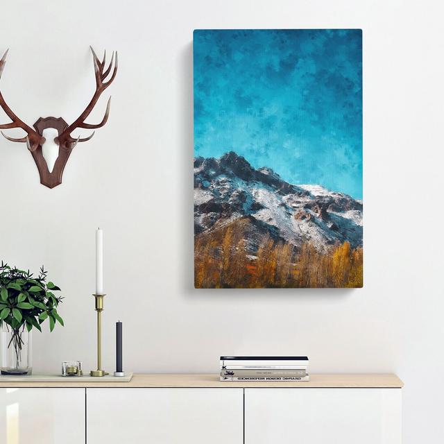 Mountain Top in Santiago Chile - Wrapped Canvas Painting Print East Urban Home Size: 60cm H x 40cm W x 3cm D on Productcaster.