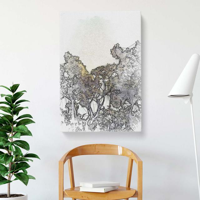 Branches Of An Oak Tree In Abstract - Wrapped Canvas Print East Urban Home Size: 91cm H x 60cm W x 3cm D on Productcaster.