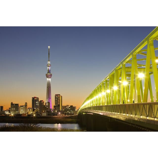 Tokyo Skyline - Wrapped Canvas Print 17 Stories Size: 30cm H x 46cm W on Productcaster.