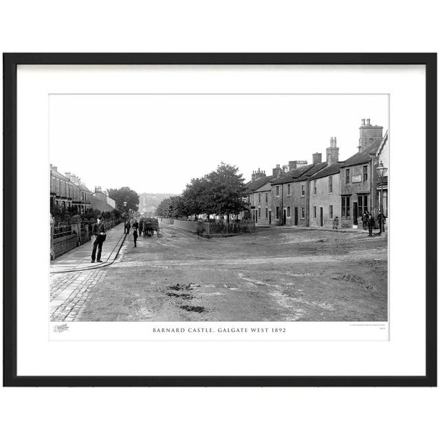 'Barnard Castle, Galgate West 1892' by Francis Frith - Picture Frame Photograph Print on Paper The Francis Frith Collection Size: 45cm H x 60cm W x 2. on Productcaster.