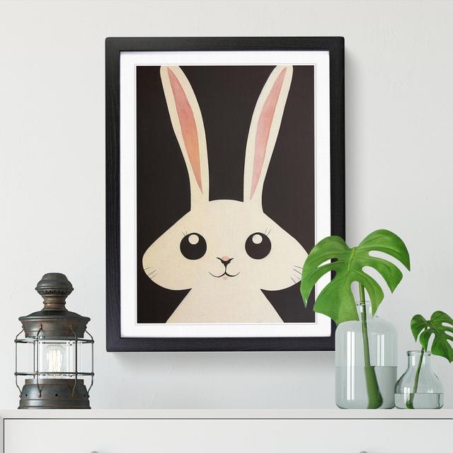 Rabbit Art - Single Picture Frame Print Harriet Bee Frame Option: Walnut, Size: 64cm H x 46cm W x 2cm D on Productcaster.