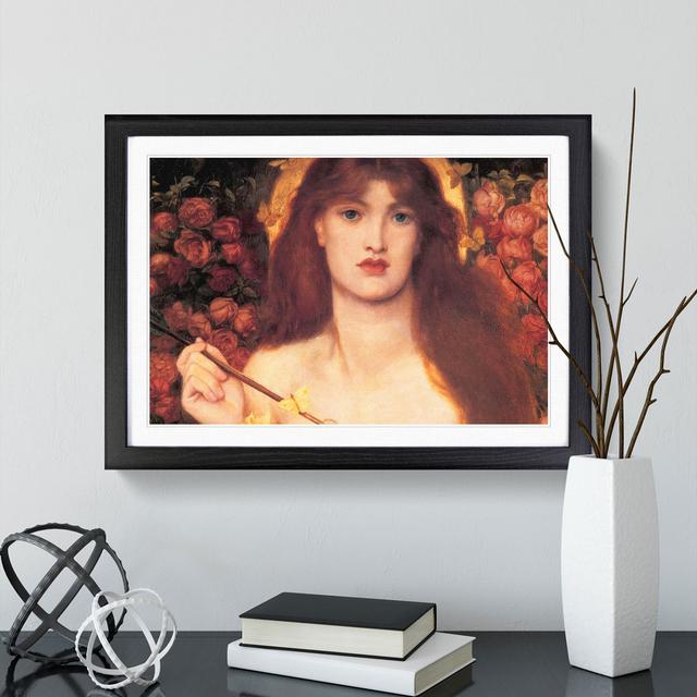 Venus Verticordia by Dante Gabriel Rossetti - Picture Frame Painting East Urban Home Size: 27cm H x 36cm W x 2cm D, Frame Option: Black Framed on Productcaster.