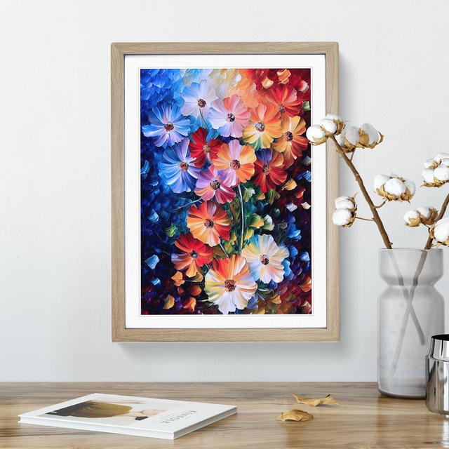 A Selection Of Flowers No.1 - Single Picture Frame Print Marlow Home Co. Frame Colour: Oak, Size: 64cm H x 46cm W x 2cm D on Productcaster.