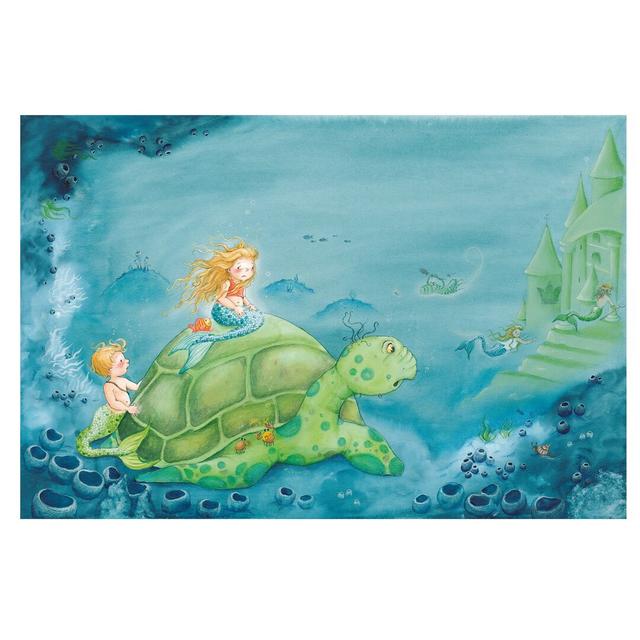 Underwater Matilda is Sad Textured Semi-Gloss Wallpaper Roll East Urban Home Materialqualität: Standard (110g/m²), Size: 4.32m x 290cm on Productcaster.