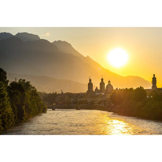 Sunrise above Innsbruck by NatureNow - Wrapped Canvas Photograph Alpen Home Size: 81cm H x 122cm W x 3.8cm D on Productcaster.