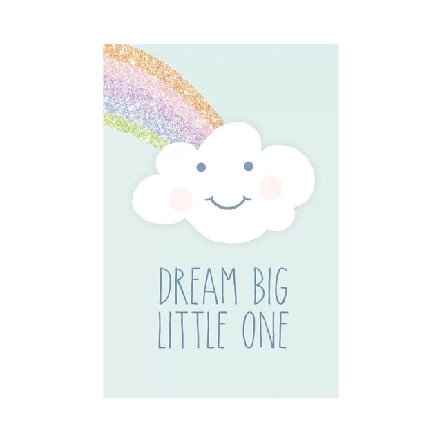 Dream Big Little One by Anna Quach - Wrapped Canvas Graphic Art Zoomie Kids Size: 30.48cm H x 20.32cm W on Productcaster.