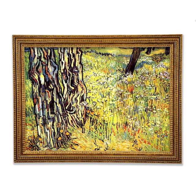 Van Gogh Tree Trunks Framed Print Ophelia & Co. Size: 29.7cm H x 42cm W x 3cm D, Format: Gold Framed Paper on Productcaster.