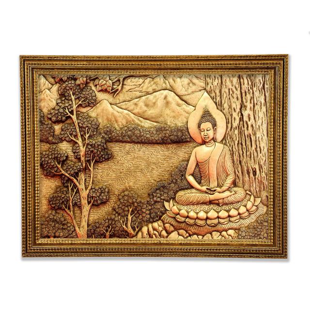 Buddha 18 - Single Picture Frame Art Prints Latitude Vive Size: 59.7cm H x 84.1cm W x 3cm D on Productcaster.