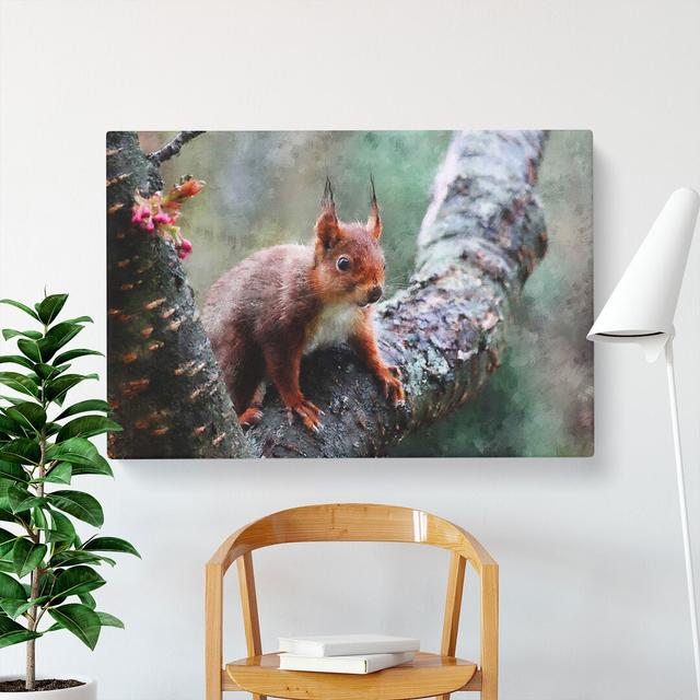 Red Squirrel Vol.1 - Wrapped Canvas Print East Urban Home Size: 40cm H x 60cm W x 3cm D on Productcaster.