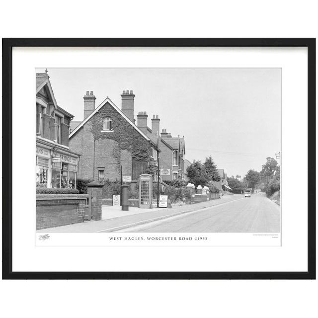 West Hagley, Worcester Road C1955 - Single Picture Frame Print The Francis Frith Collection Size: 40cm H x 50cm W x 2.3cm D on Productcaster.