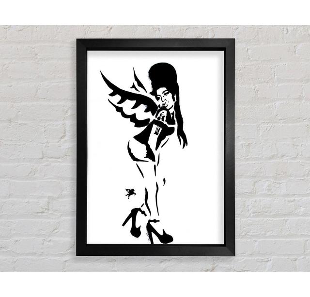 Amy Winehouse Wings - Single Picture Frame Art Prints Bright Star Size: 59.7cm H x 42cm W x 3.4cm D on Productcaster.