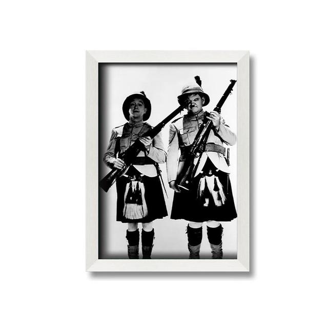 Laurel and Hardy Highland Scot - Single Picture Frame Art Prints Latitude Run Size: 42cm H x 29.7cm W on Productcaster.