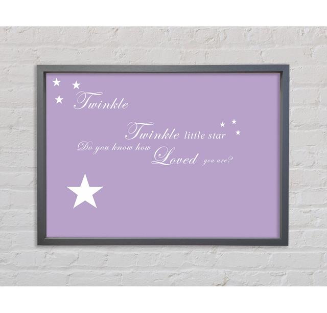 Single Picture Frame Art Prints on Canvas Bright Star Size: 84.1cm H x 118.9cm W, Colour: Lilac on Productcaster.