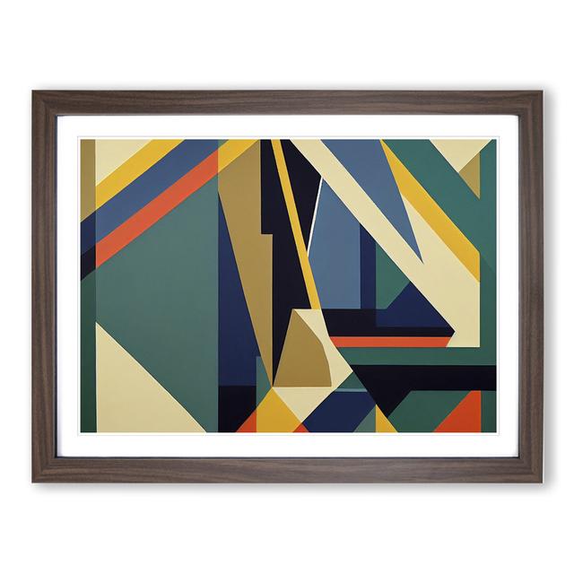 Shapes - Picture Frame Graphic Art Metro Lane Size: 46cm H x 64cm W, Frame Colour: Walnut Framed on Productcaster.