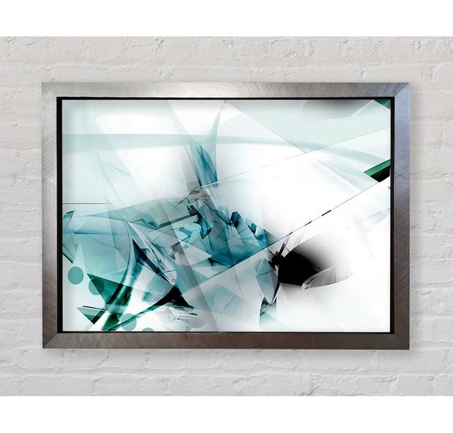 Shardes Of Green - Single Picture Frame Art Prints Bright Star Size: 100cm H x 141.4cm W x 3.4cm D on Productcaster.