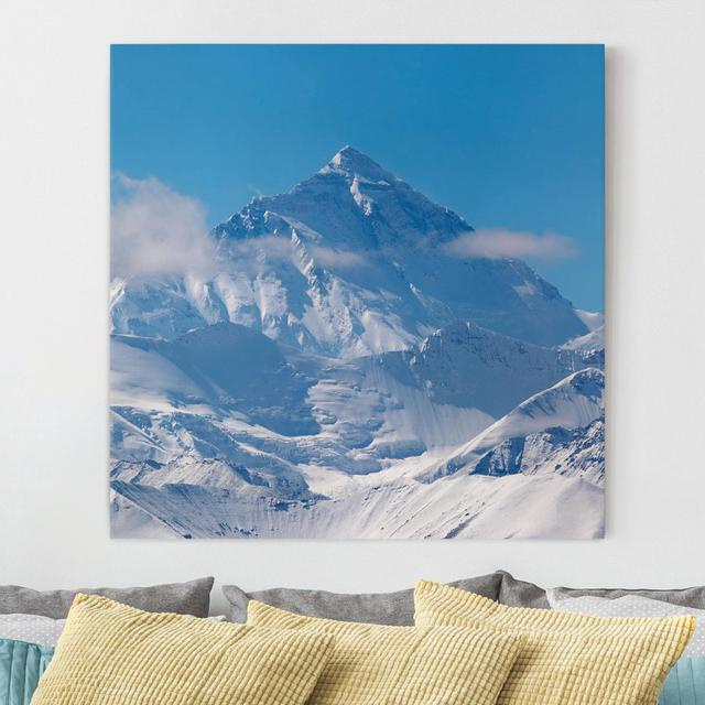 Leinwandbild Mount Everest East Urban Home Format: 330 g/m³ recyceltes Canvas, Größe: 50 cm H x 50 cm B on Productcaster.