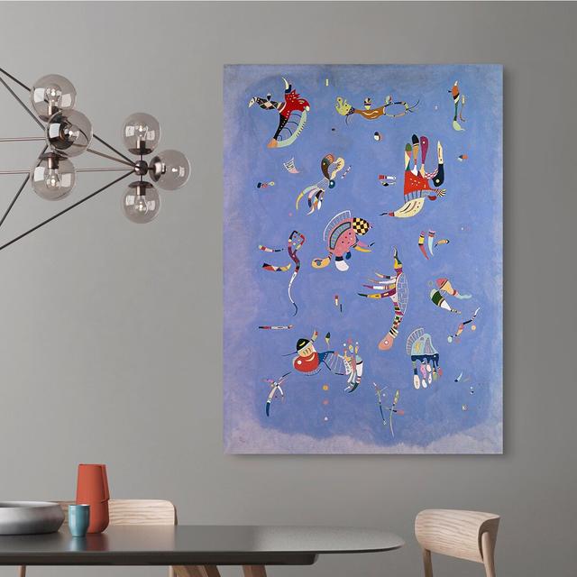 Blue Sky by Wassily Kandinsky - Wrapped Canvas Painting Print Maturi Größe: 70 cm H x 50 cm B x 4 cm T on Productcaster.