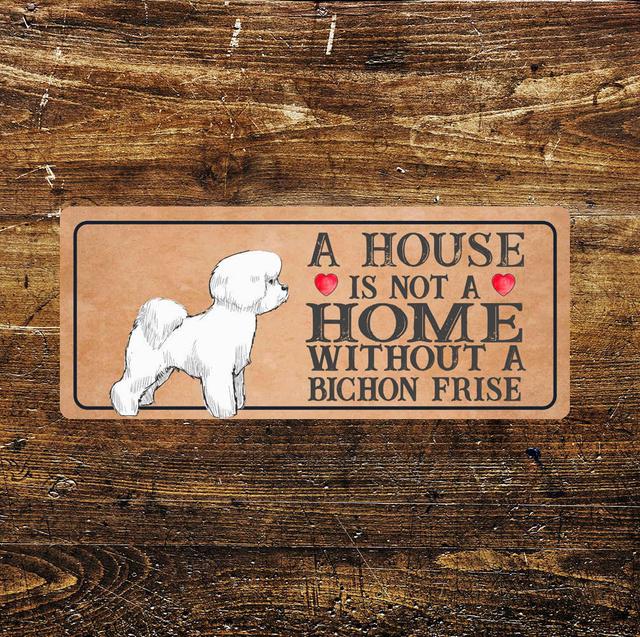 Bichon Frise Dog Metal Sign Plaque East Urban Home on Productcaster.