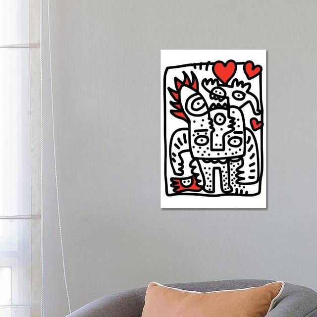 Spread Love And Graffi by Emmanuel Signorino - Wrapped Canvas Gallery-Wrapped Canvas Giclée Maturi Size: 66.04cm H x 45.72cm W x 3.81cm D on Productcaster.