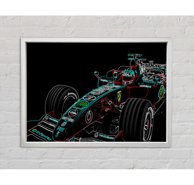 Formula One Profile - Einzelner Bilderrahmen Kunstdrucke auf Leinwand Bright Star Größe: 100 cm H x 141,4 cm B x 3,3 cm T on Productcaster.