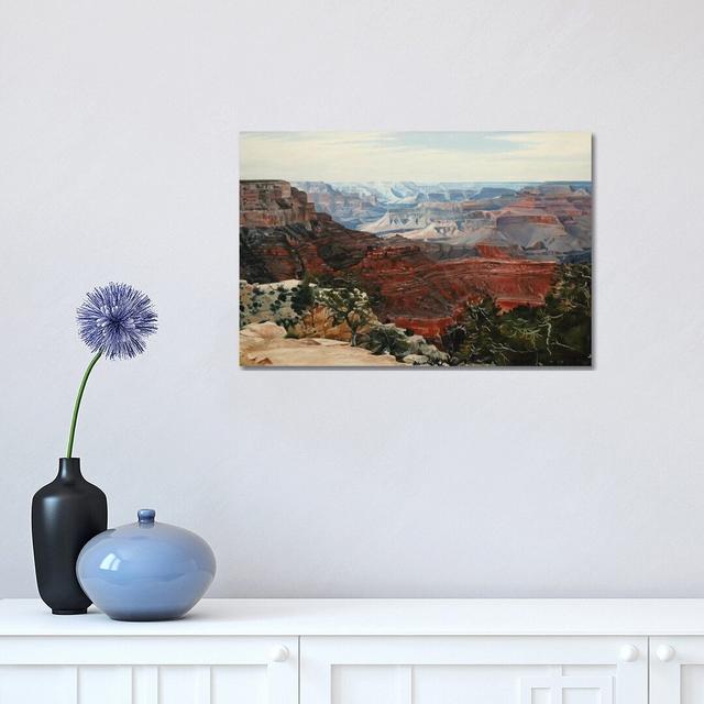 Grand Canyon in Midday Sun by Nick Savides - Photograph Print on Canvas Alpen Home Format: Wrapped Canvas, Size: 30.48cm H x 45.72cm W x 1.91cm D on Productcaster.