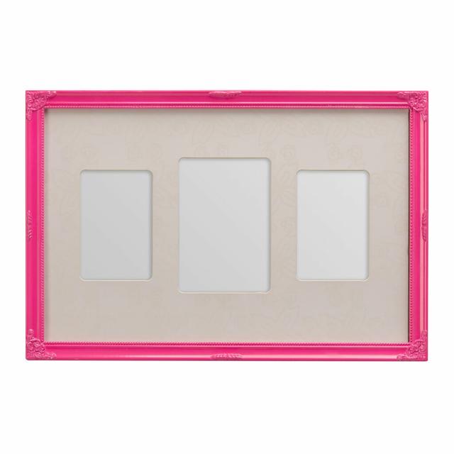 Sharron Multi 3 Photo Picture Frame 17 Stories Colour: Pink on Productcaster.