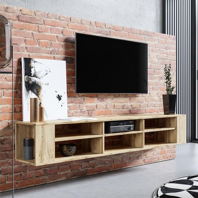 Poillucci TV Stand for TVs up to 75'' Metro Lane Colour: Oak on Productcaster.