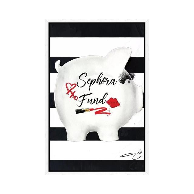 Sephora Fund - Graphic Art Print on Canvas Ebern Designs Format: White Framed, Size: 152.4cm H x 101.6cm W x 3.81cm D on Productcaster.