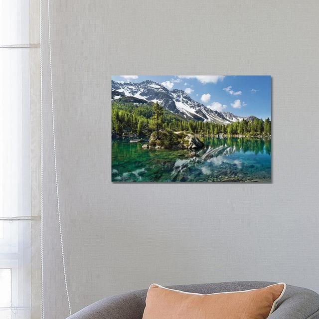 Magic Lake by - Wrapped Canvas Photograph Alpen Home Size: 45.72cm H x 66.04cm W x 1.91cm D on Productcaster.