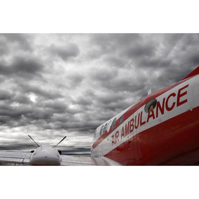 Air Ambulance Airplane by Kerriekerr - Wrapped Canvas Art Prints 17 Stories Size: 20cm H x 30cm W x 3.8cm D on Productcaster.