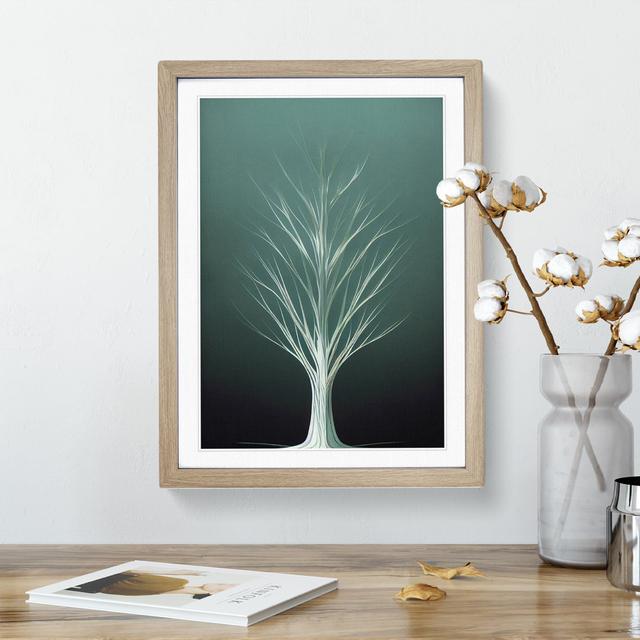 Ethereal Tree No.5 - Single Picture Frame Print ClassicLiving Size: 34cm H x 25cm W x 2cm D, Frame Colour: Oak on Productcaster.